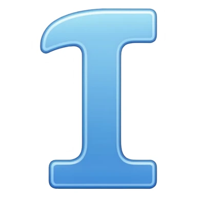 The number 1 in a thin font sticker