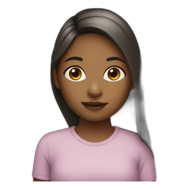 girl with butterfly sticker