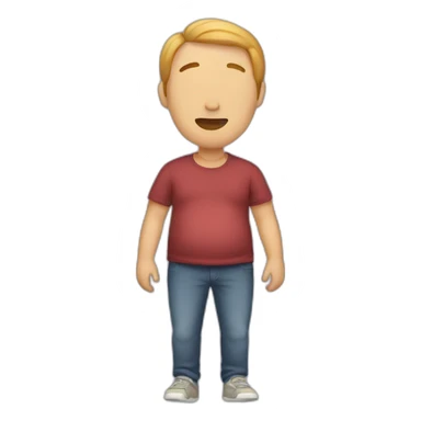 A man pregnant sticker