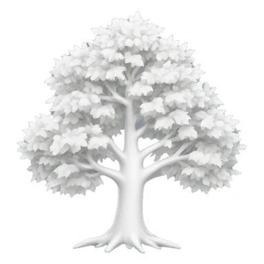 white tree sticker