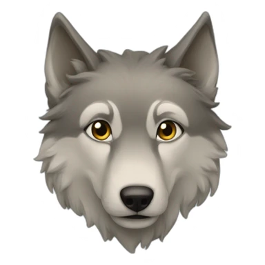 Loup hurle sticker