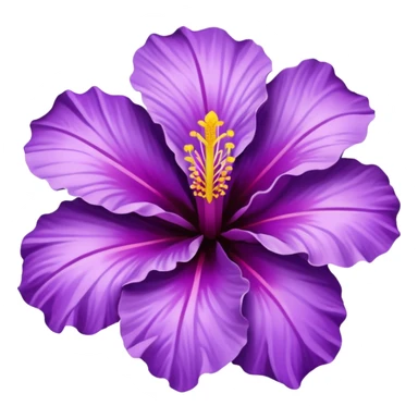 lilac hibiscus flower sticker