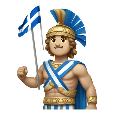 Alexander the great hellas Greek flag sticker