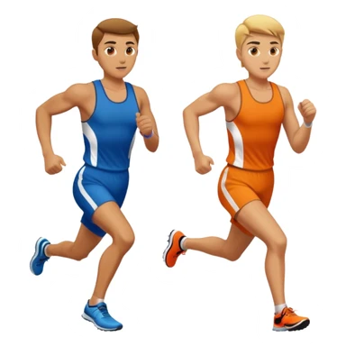 running race finish sticker