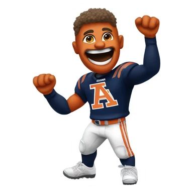Auburn University super sports fan sticker