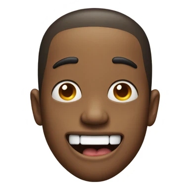 tongue out shaking head from side to side  sticker