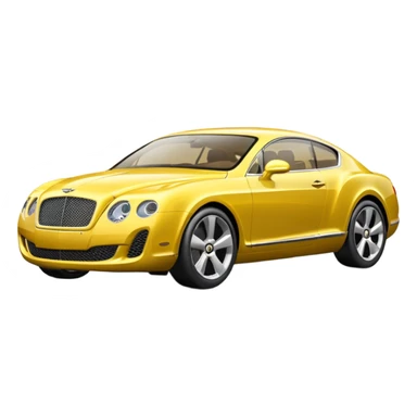 Yellow Bentley sticker