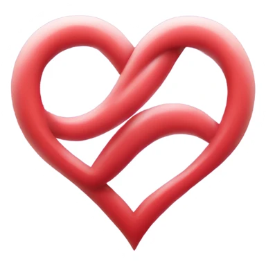A heart around a infinity symbol in the middle of the heart  sticker
