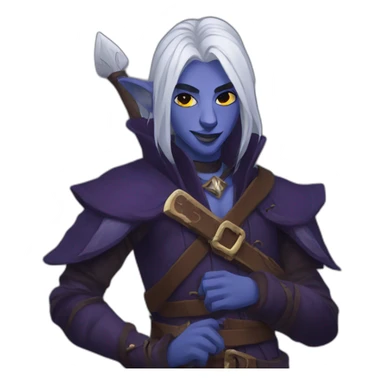 Drow bard dnd sticker