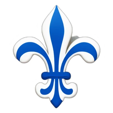 drapeau du quebec avec 4 fleurs de lis sticker