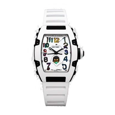 white watch Richard Mille sticker