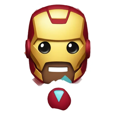 Ironman in quilt sticker