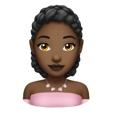 Black girl makeup  sticker