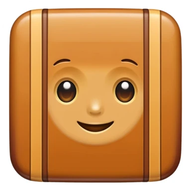 retro caramel striped  sticker