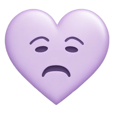 Pastel Purple Heart  sticker