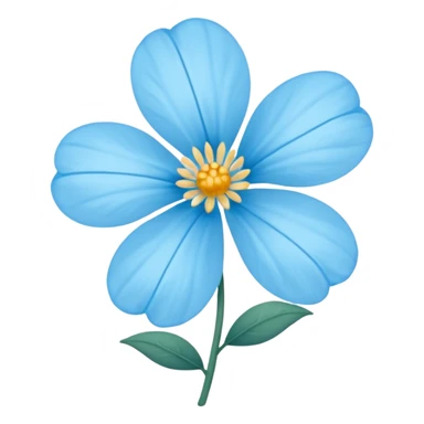 Flor del pensamiento celeste sticker