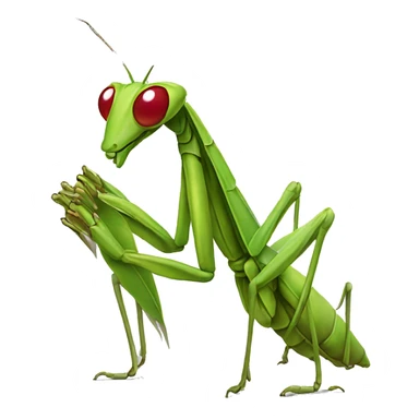 Praying mantis dressed like a bishop sticker