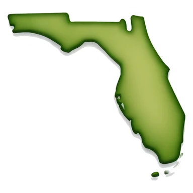 map of florida sticker