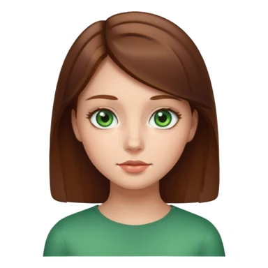 a girl with square face sticker