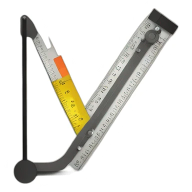 Geometric Measuring meter sticker