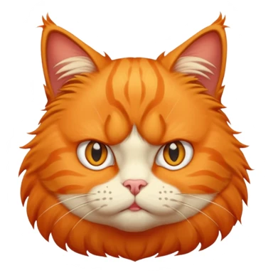 Orange cat with an attitude  sticker