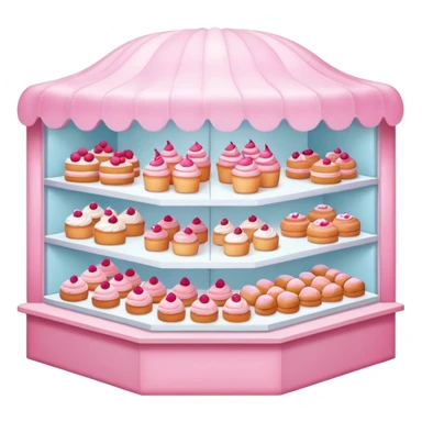 pink bakery shop sticker