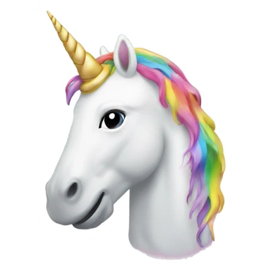 Unicorn on a rainbow sticker