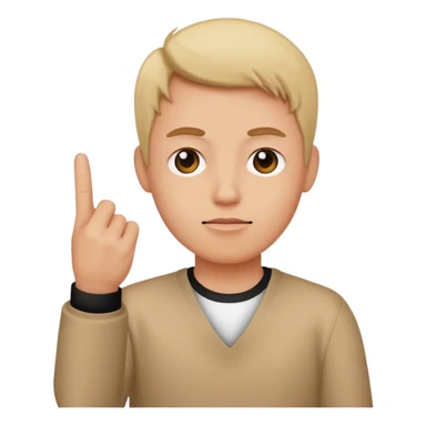 Giving the finger sticker