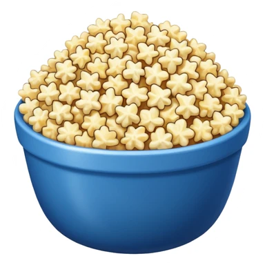 Popcorn in blue bowl sticker