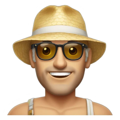 Robert Scott Wilson as a beach bum sticker