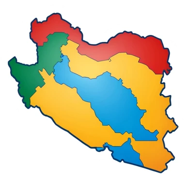 map iran sticker