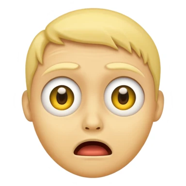 scared face yellow sticker