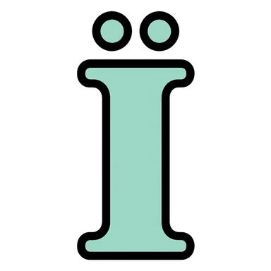 cute minimalistic Ukrainian alphabet, mint green sticker