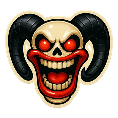 Recreate this image exactly, matching every detail, style, and composition. Subject must remain fully inside the image borders. High quality, retro sticker style. No changes from the reference. sticker