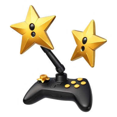  broken gold star + joystick combo sticker