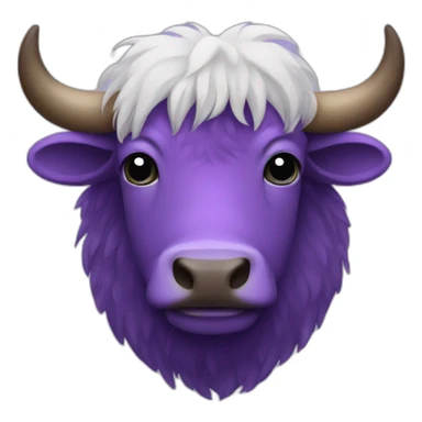purple yak sticker