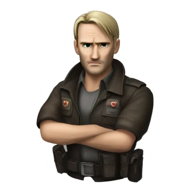 leon Scott keneddy from resident evil 4 remake sticker