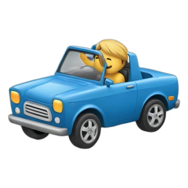 un mecanico reparando un coche sticker