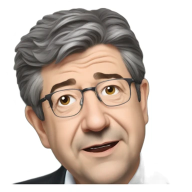 Jean Luc melenchon qui fait coucou sticker