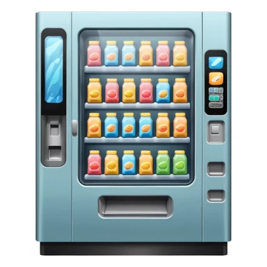 vending machine with frozen meals inside sticker