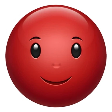 Dark Red point without face sticker