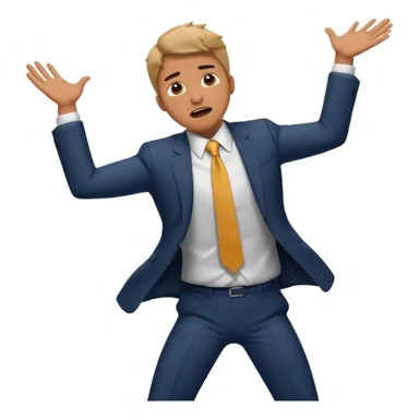 MAN FALL DOWN sticker