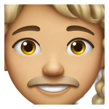 👁️👄👁️ on a face sticker