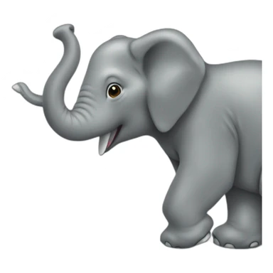 Un éléphant sur un skate sticker