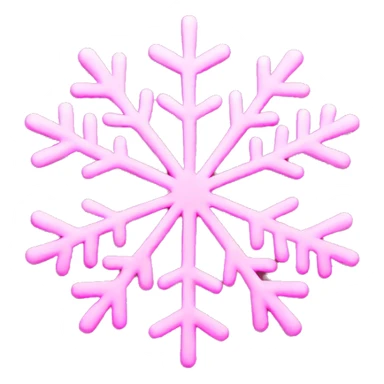 pink snowflakes sticker