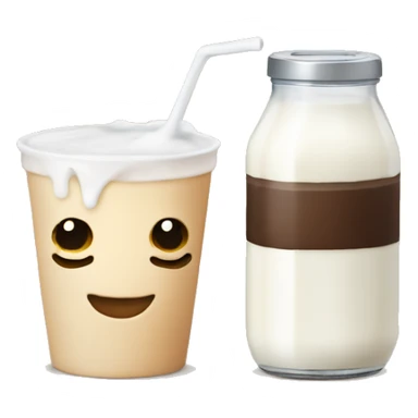 milk and coffe sticker