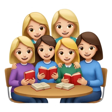 books club girls only under the table  sticker