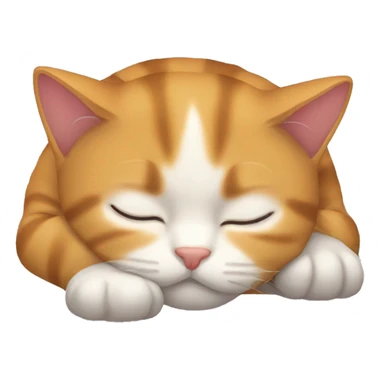 cat emoji sleeping sticker
