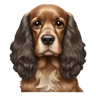 black tan cocker spaniel sticker