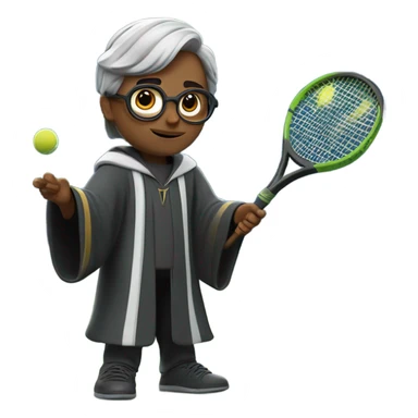 Harry Potter playing tennis sticker
